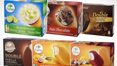 Carrefour retira 29 variedades de helados