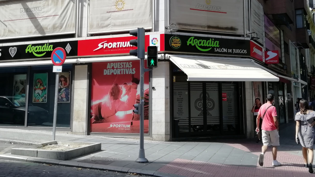 Local de apuestas en un barrio de Madrid