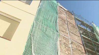 Se retoman las obras de rehabilitación en el edificio derrumbado parcialmente en Chamberí