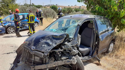 Herido grave un hombre de 45 años  tras chocar contra otro vehículo en la M-507 en Villamanta