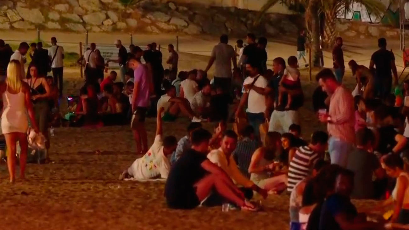 Botellón en Barcelona