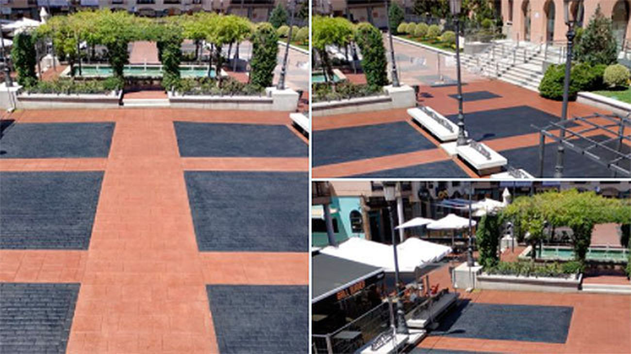 La Plaza Mayor de Pozuelo de Alarcón