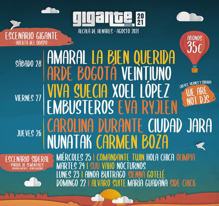 Cartel del Festival Gigante en Alcalá / @FestivalGigante