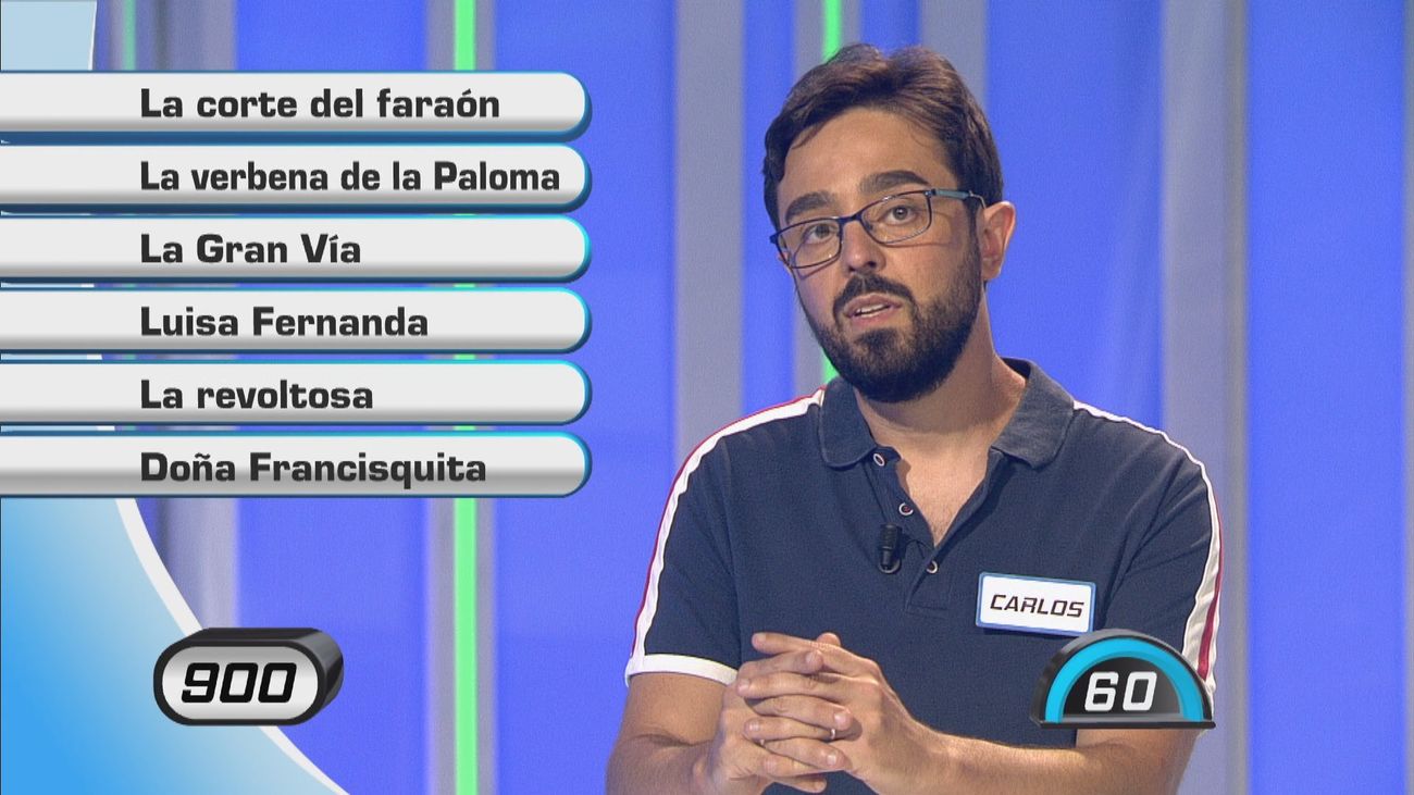 ¿Superarías este panel de 'Atrápame si puedes' sobre zarzuelas?