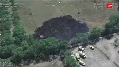 Susto en Pinilla del Valle por un incendio de pastos