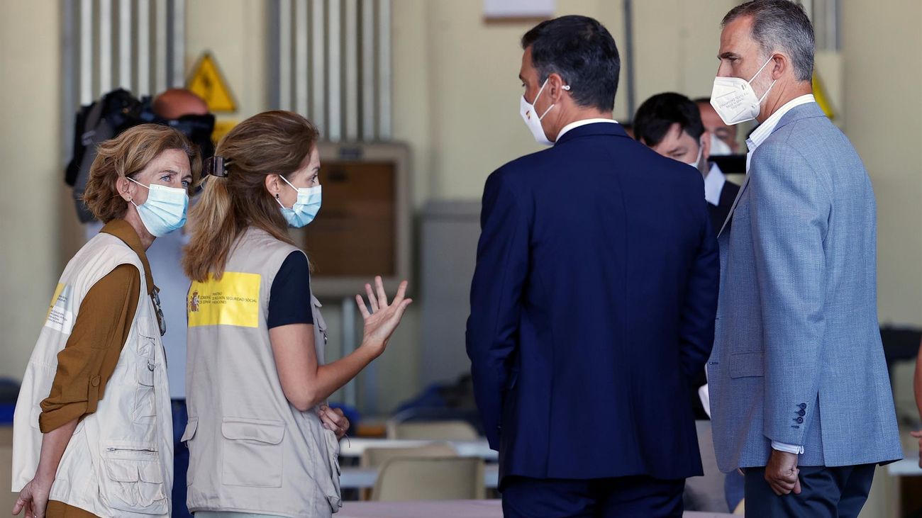 El rey reconoce el trabajo al dispositivo de acogida a refugiados afganos en Torrejón de Ardoz