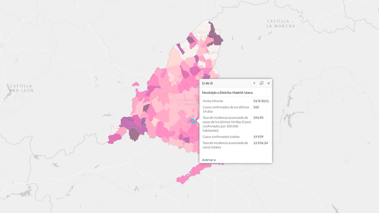 Madrid baja de incidencia extrema a alta en Covid, con Usera a la cabeza