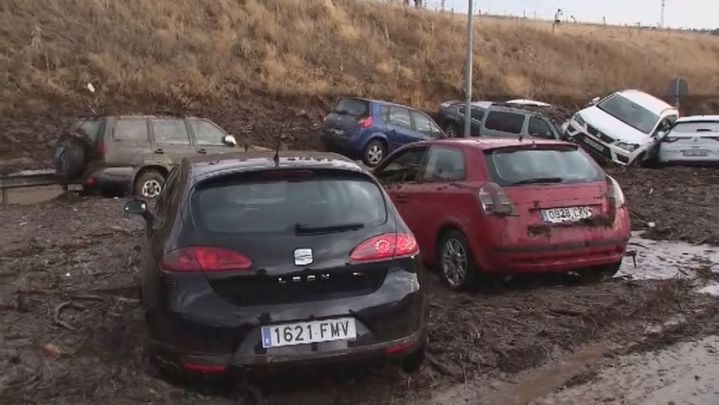 Lo peor de la riada entre el puente A-42 de la N-400 en Toledo / REDACCIÓN