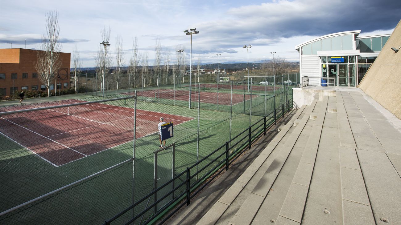 Pistas de tenis del polideportivo municipal de Las Rozas