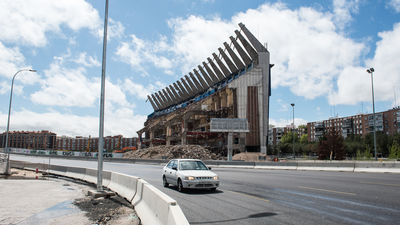 Comienzan las obras para cubrir la M-30 donde estaba el Vicente Calderón