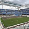 El Bernabéu ya tiene el césped
