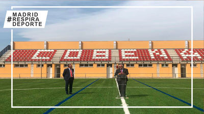 El nuevo campo de fútbol de Cobeña dará servicio a más de 300 deportistas y 25 equipos