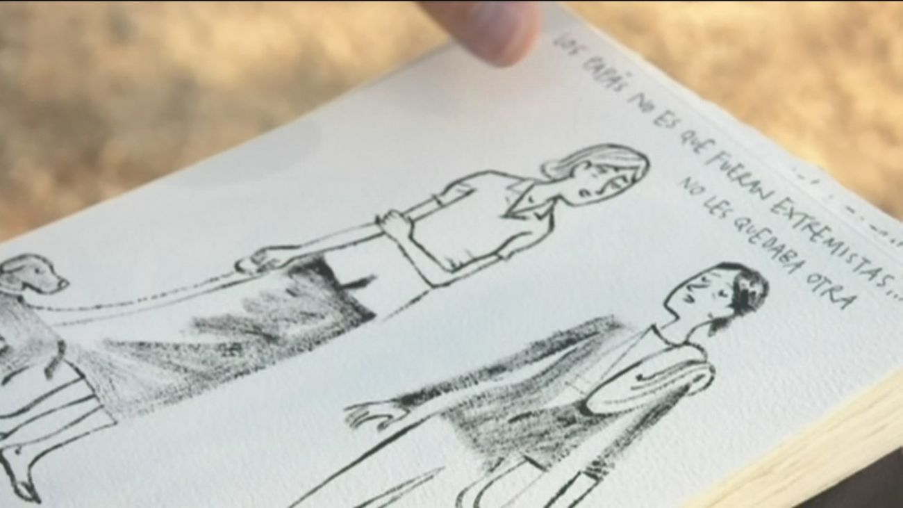 El artista Juan Berrio colecciona frases de gente anónima que escucha por la calle y las plasma en ilustraciones