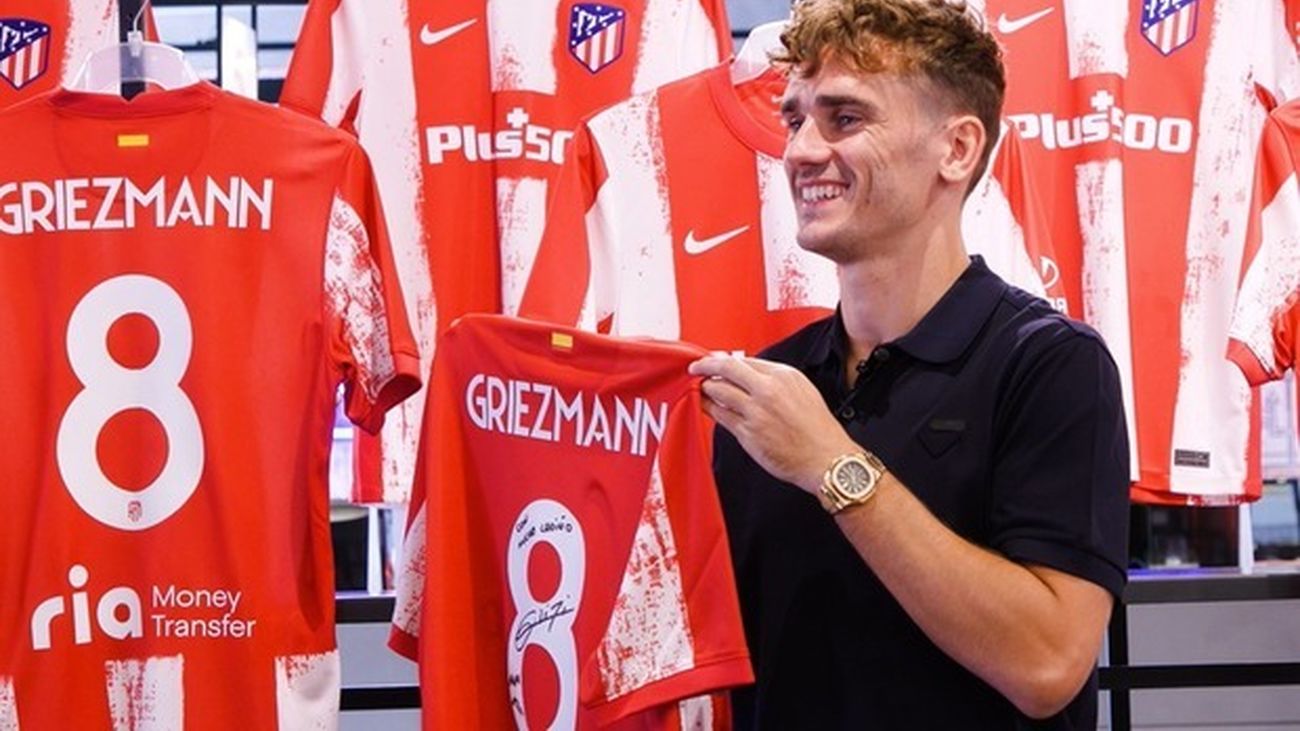 Griezmann estampa su dorsal en el Wanda Metropolitano