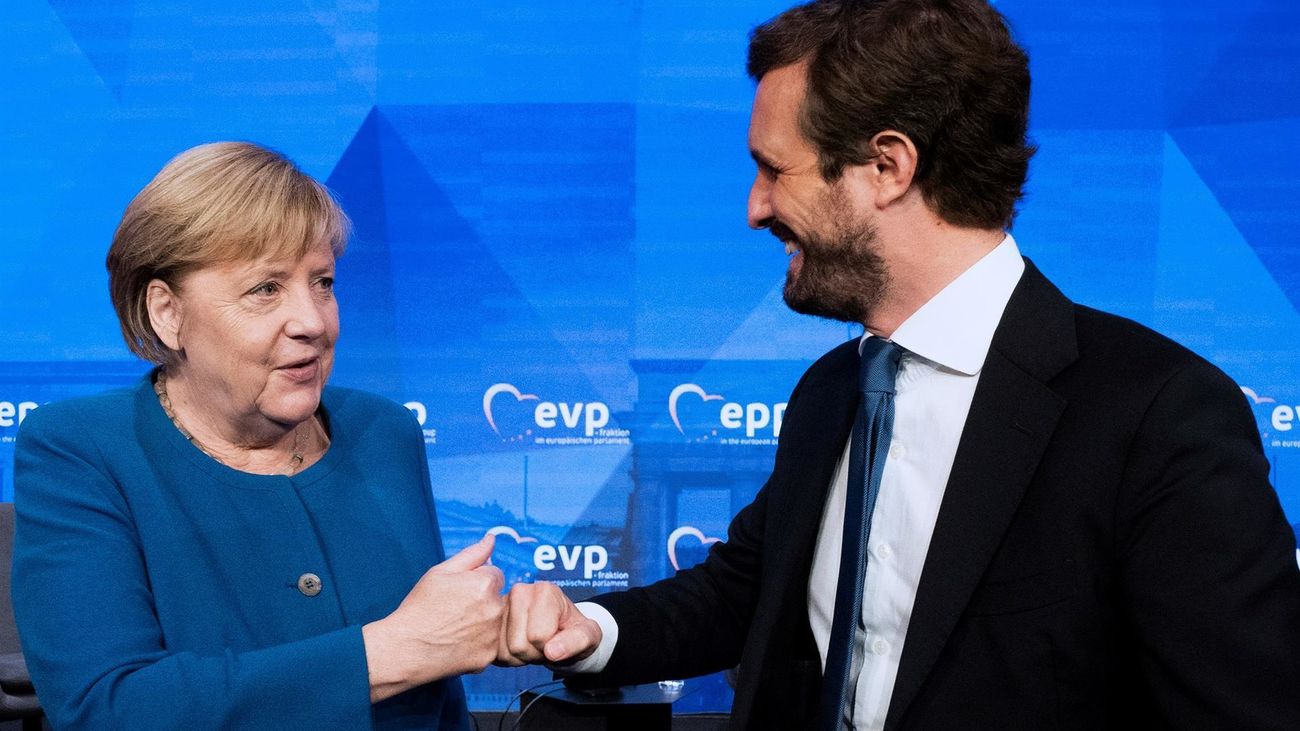 Casado alerta ante los líderes del Partido Popular Europeo de la agenda "radical" de Sánchez