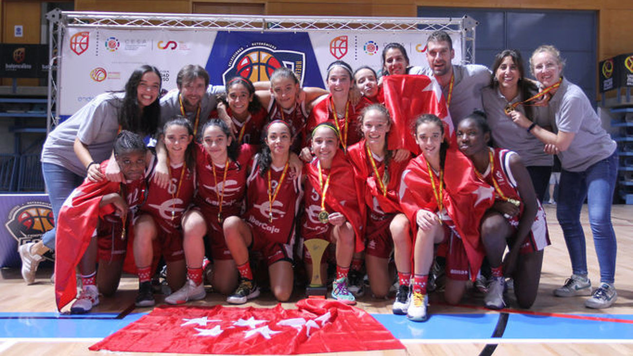 Oro para el infantil femenino madrileño en el Campeonato de España de baloncesto
