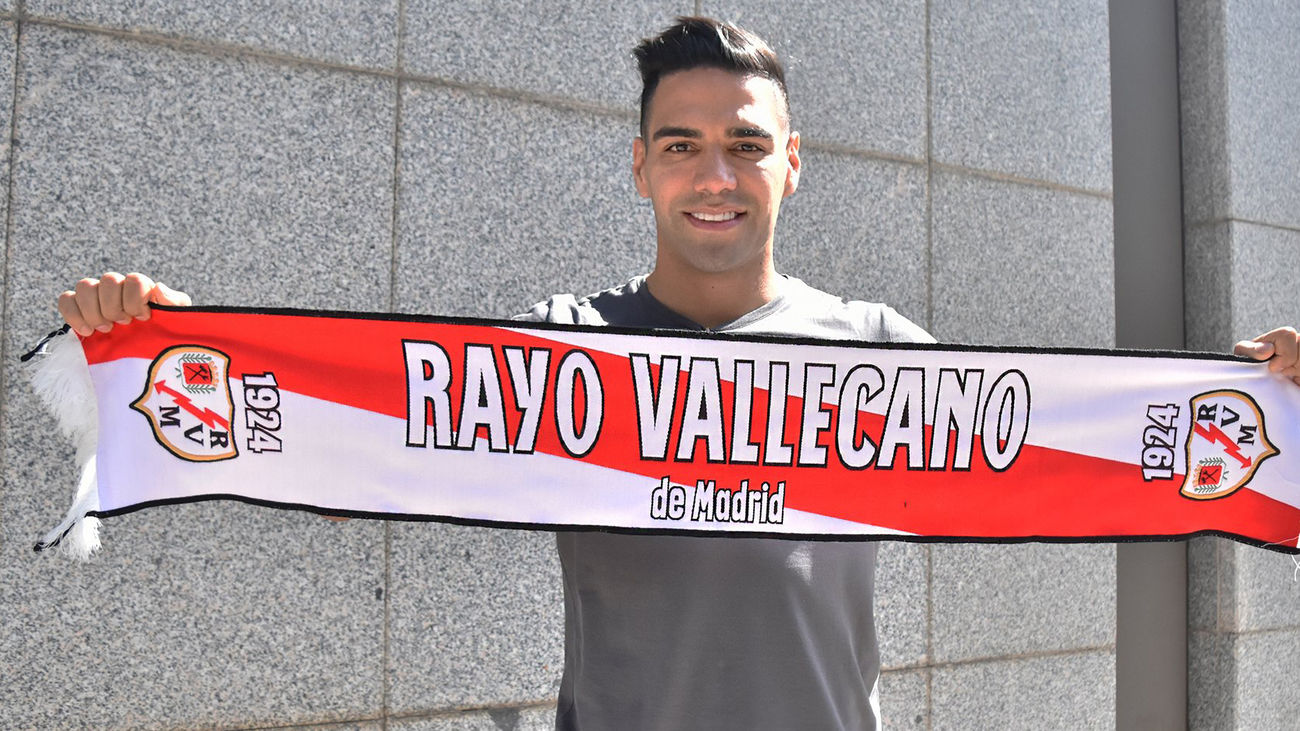 Falcao llega a Madrid para afrontar su "desafío" en el Rayo Vallecano