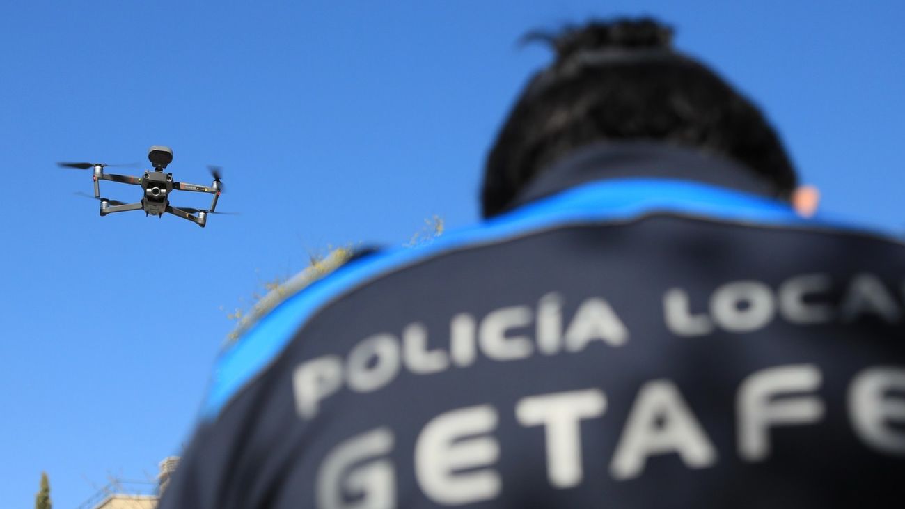 Policía Local de Getafe usa drones