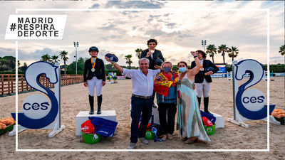Juan Riva Gil, campeón de España juvenil de saltos de hípica
