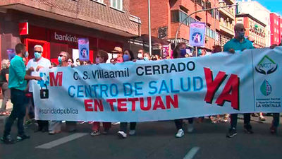 Vecinos de Tetuán vuelven a salir a la calle para pedir la reapertura del centro de salud Villaamil