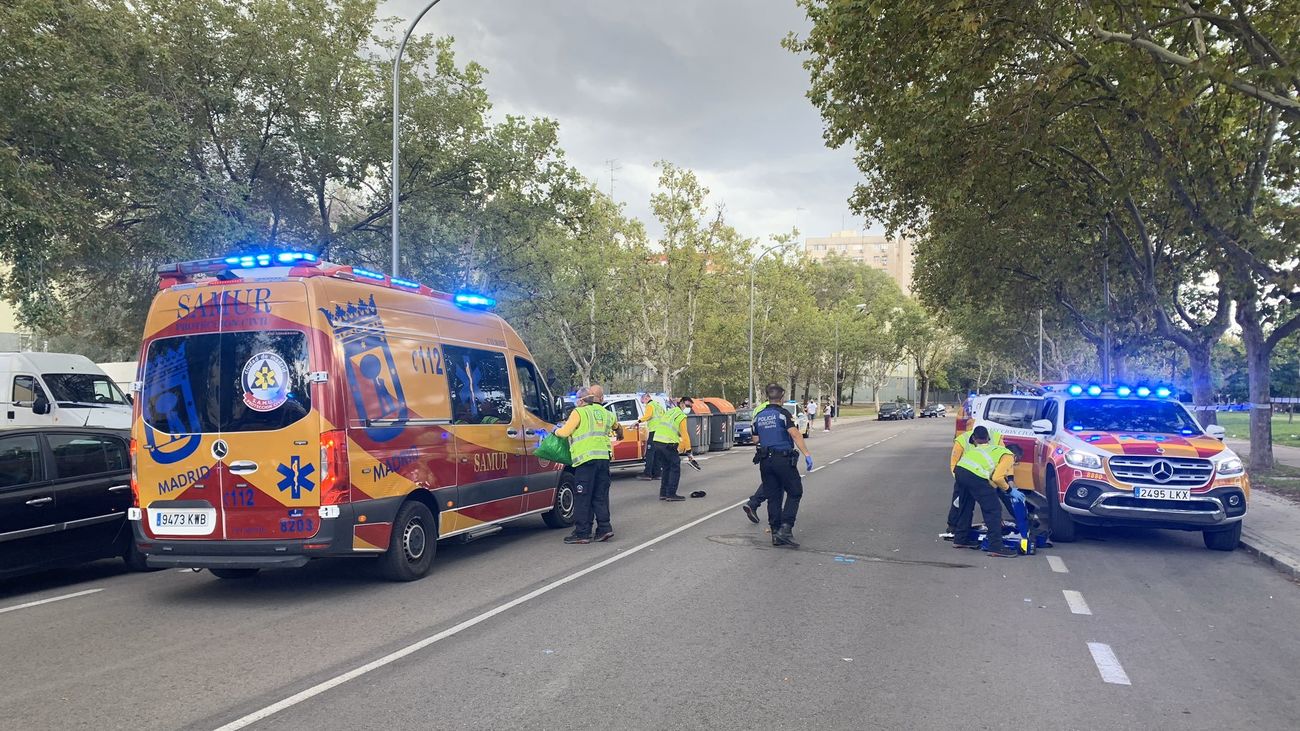 Intervención de los servicios de emergencia en el atropello de San Blas