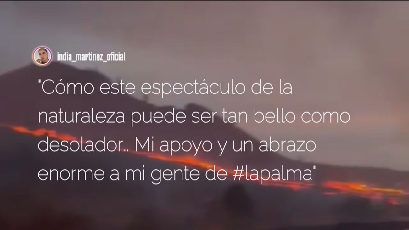 Los famosos se vuelcan con los vecinos de La Palma