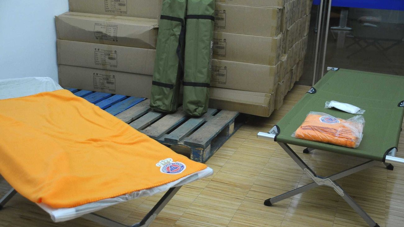 Material enviado a la Palma por el Boadilla