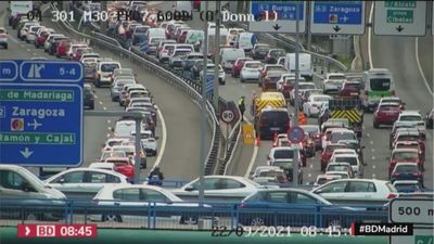 Atascazos en Madrid en el Día sin Coches