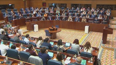 Ayuso asegura en la Asamblea que se ha recuperado ya el empleo perdido en la pandemia