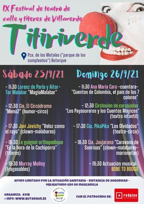 Programa del festival 'Titiriverde' / FRAVM