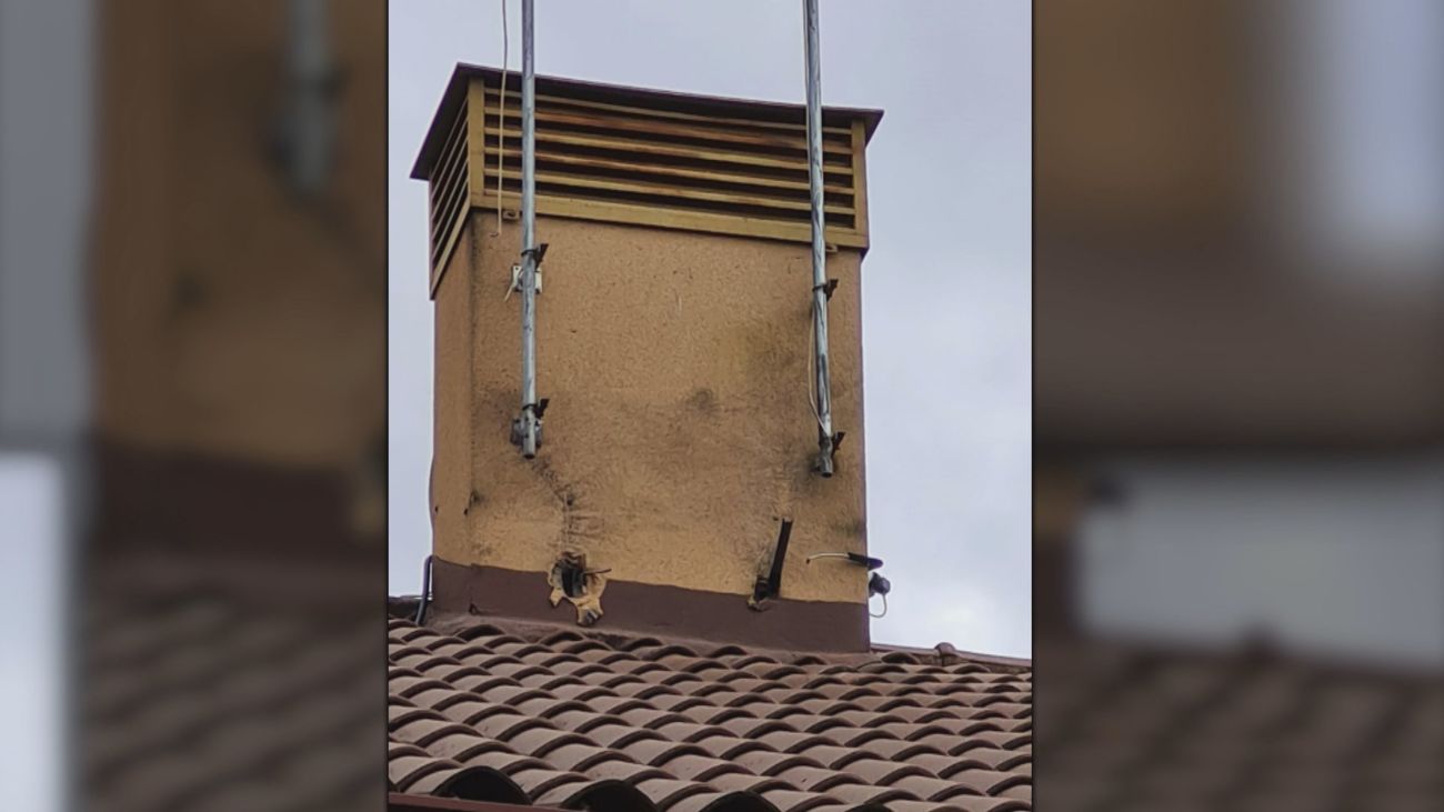 Un rayo impacta contra la vivienda de una vecina de Fuente el Saz