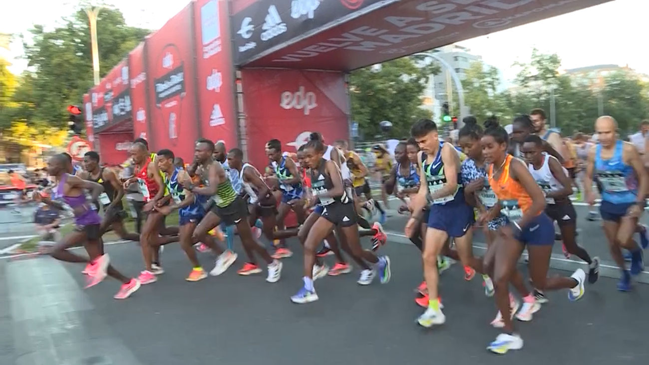 30.000 corredores toman las calles en el Maratón de Madrid