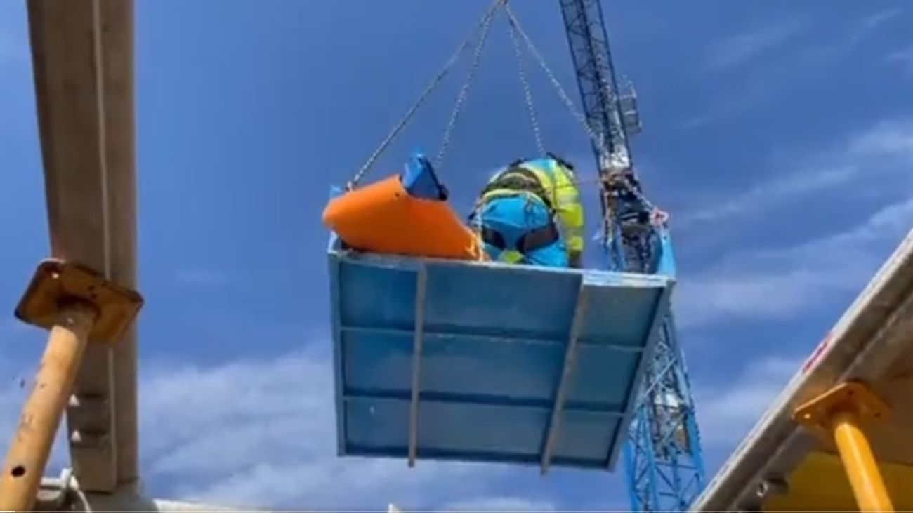 Herido grave un trabajador al caer de un edificio en construcción en Opañel