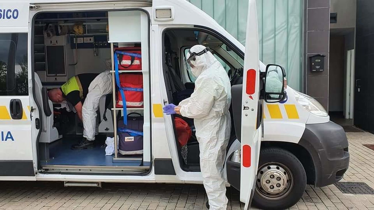 Intervención del Servicio de Emergencias de Algete durante la pandemia