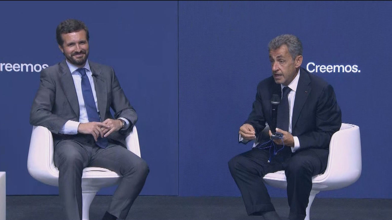 Sarkozy destaca ante Casado la importancia de la unidad de España y de la Corona