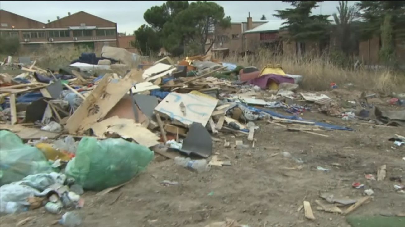 Desmantelado el poblado chabolista de San Dalmacio, tres días después de denunciarlo Telemadrid
