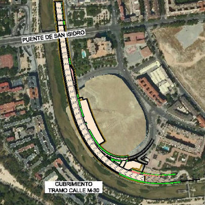 Cubrimiento del entorno del Calderón de la M-30 / @madrid