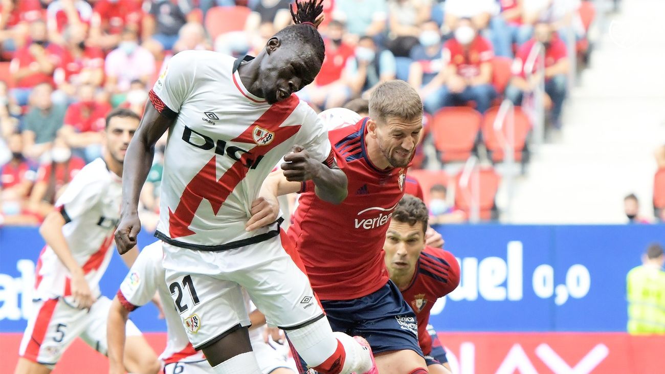 1-0. El Rayo Vallecano cae ante el Osasuna en el tiempo añadido