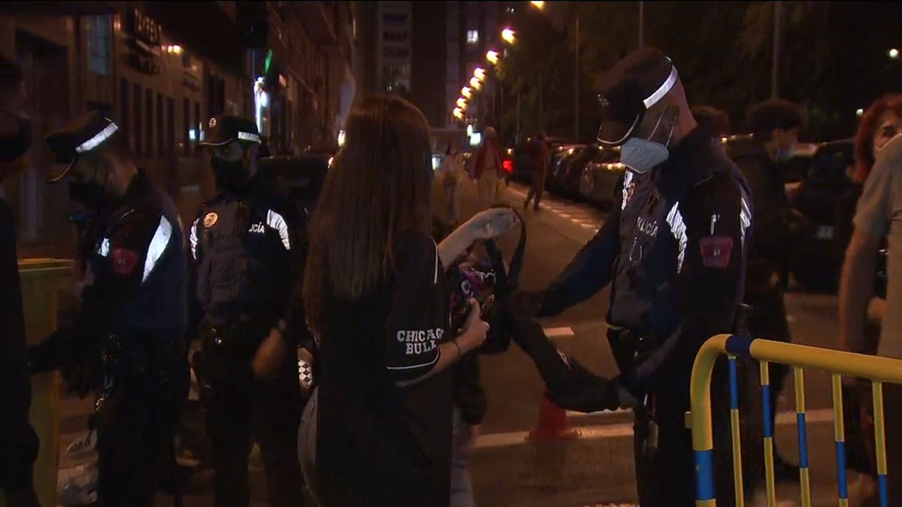 Noche sin macrobotellones en Madrid