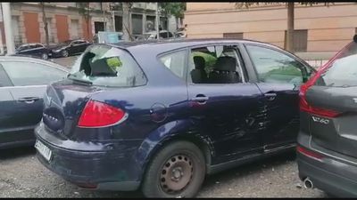 Coches y restaurantes fueron apedreados durante el macrobotellón de Parque del Oeste