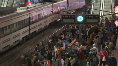 Aglomeraciones y retrasos en Cercanías Madrid en la tercera jornada de huelga de maquinistas