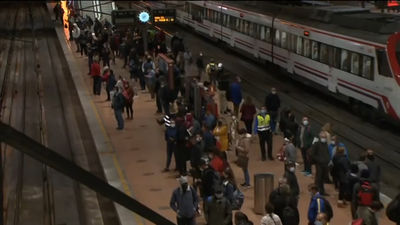 Retrasos y aglomeraciones en Cercanías en la cuarta jornada de huelga de maquinistas