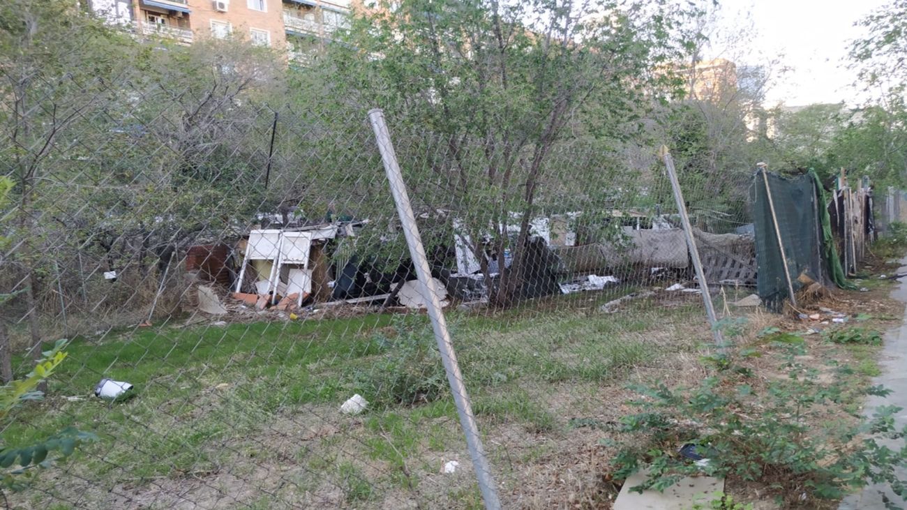 Crece un asentamiento de chabolas en Chamartín