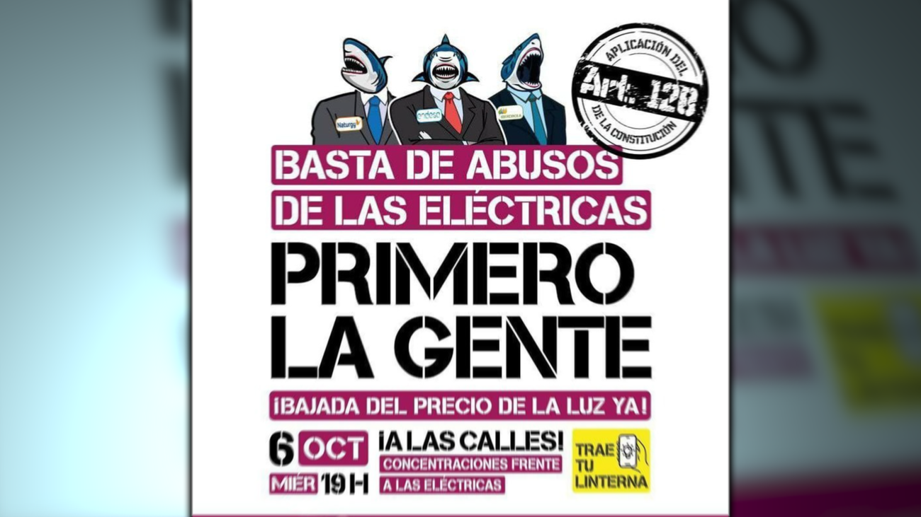 Concentraciones pacíficas contra la subida de la luz a las puertas de una empresa eléctrica