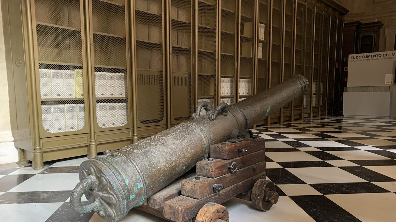 Restauran de cara al público uno de los cañones del galeón Nuestra Señora de Atocha