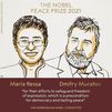Los periodistas Maria Ressa y Dimitri Muratov, premio Nobel de la Paz