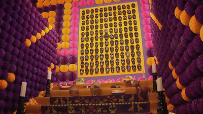 Vuelve el altar más colorido de la capital a la Casa de México