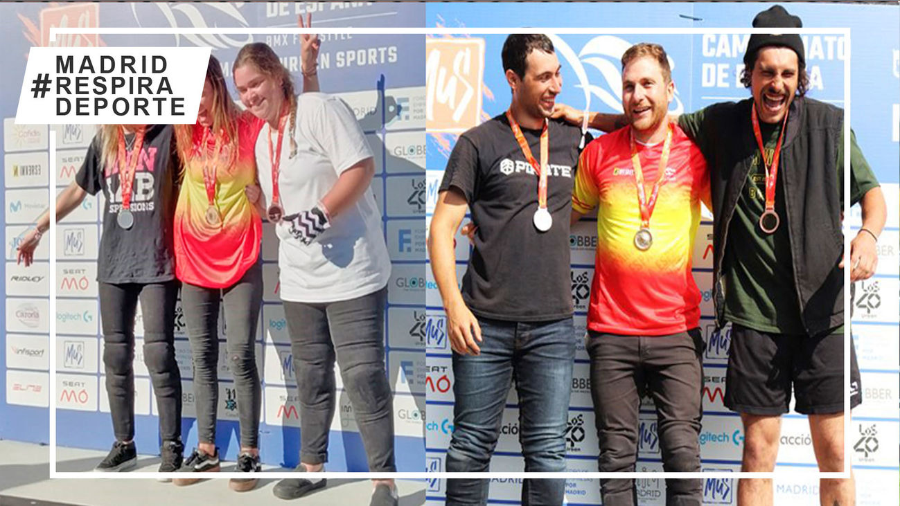 Los madrileños Esquer y Jódar, podio en el Campeonato de España de BMX free style