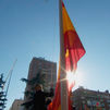 Solemne izado de la bandera de España, entre pitos a Sánchez y gritos de 'dimisión'