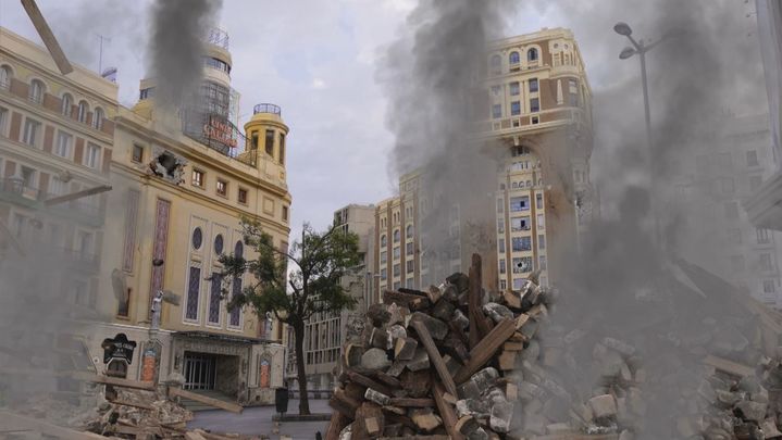 Reconstrucción de la Plaza del Callao durante la Guerra Civil / Redacción